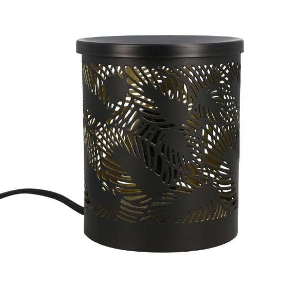 NWT Handcrafted Iron Floral Pattern Lamp with Wild Fig Leaf Fragrance - Picture 3 of 8